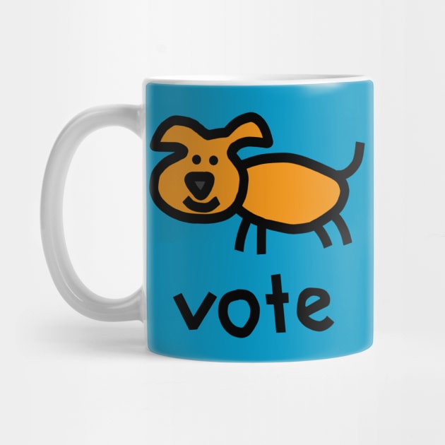 Vote Political Dog by ellenhenryart